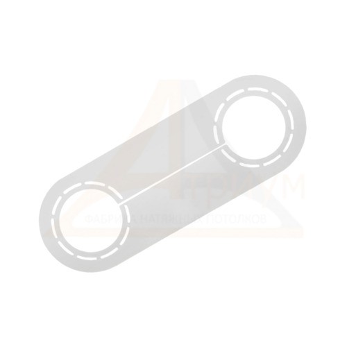 Обвод для труб  45/55 мм пластина, белый