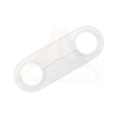 Обвод для труб  45/55 мм пластина, прозрачный