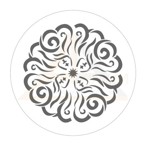 Вентиляционная решетка магнитная круглая 150мм (узор) - внутренний 125мм