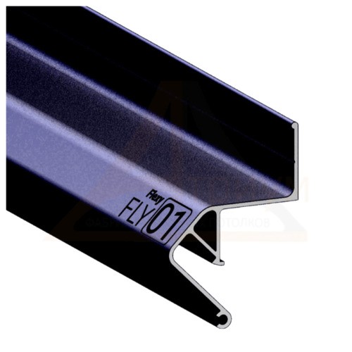 Багет алюминиевый  ПФ 2429 FLY01 (6675) чёрный для парящих потолков