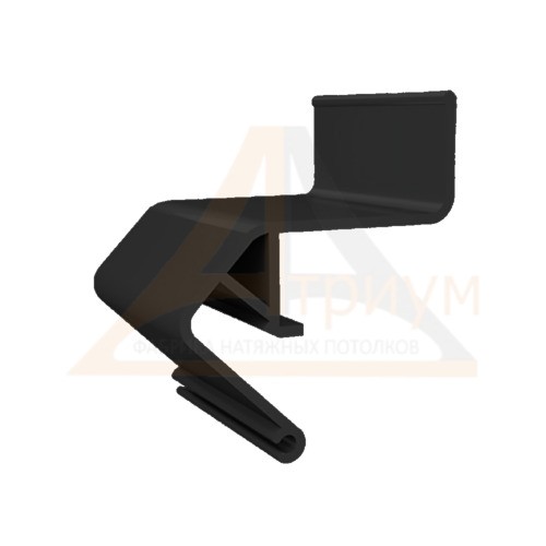 Багет алюминиевый  ПФ 2429 FLY01 (6675) чёрный для парящих потолков