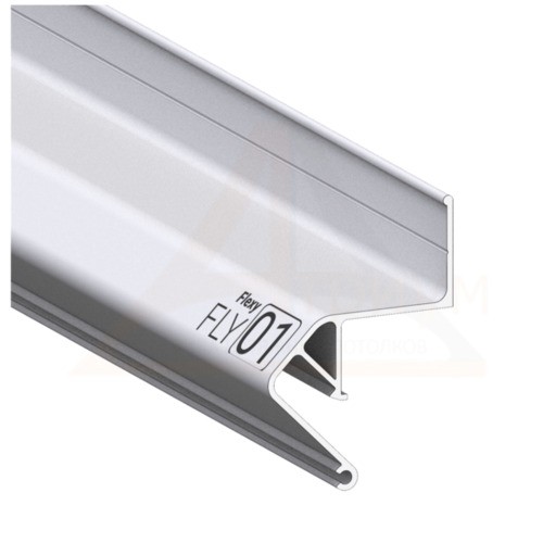 Багет алюминиевый  ПФ 2429 FLY01 (6675) белый для парящих потолков