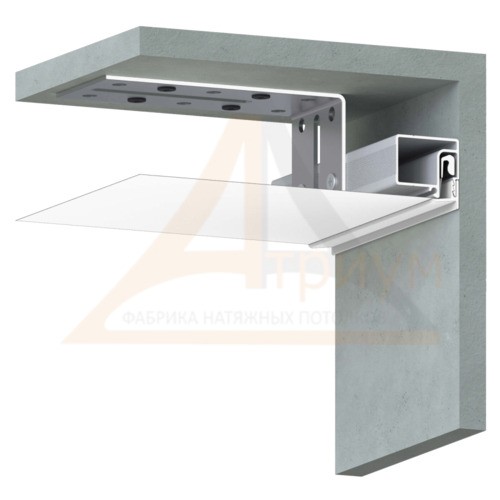 Багет алюминиевый  ПФ 8673 брус мини