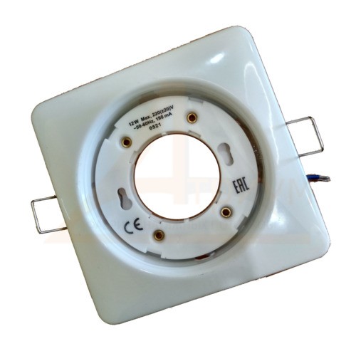 светильник встраиваемый H4 GX53  квадрат белый