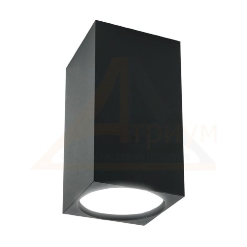 светильник спот накладной BLOCK (квадрат) чёрный GU10