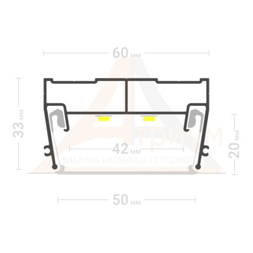 Багет алюминиевый  ПФ 7320