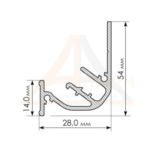 Багет алюминиевый  СП-11