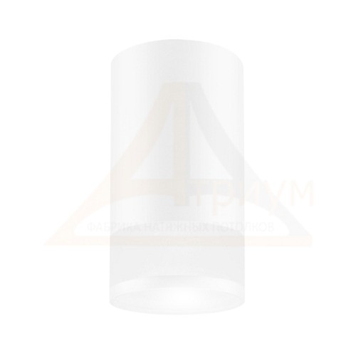 светильник спот накладной GLASS (стекло) белый GU10