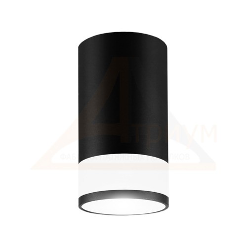 светильник спот накладной GLASS (стекло) чёрный GU10