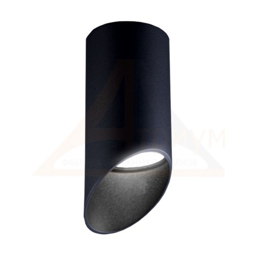 Светильник спот накладной FLUTE (флейта) чёрный GU10
