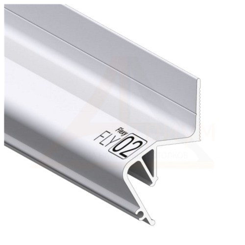 Багет алюминиевый  ПФ 2429 FLY02 (8406) белый для парящих потолков