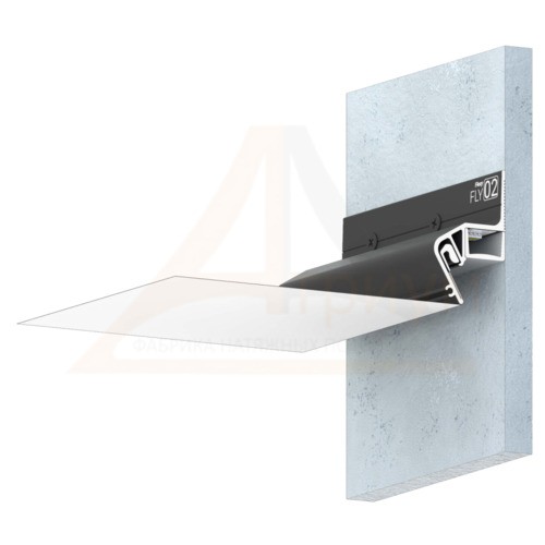 Багет алюминиевый  ПФ 2429 FLY02 (8406) чёрный для парящих потолков