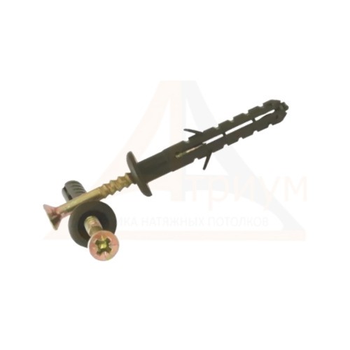 Дюбель-гвоздь 6 х 40 (фас. 1500шт.) с грибовидным бортиком УС