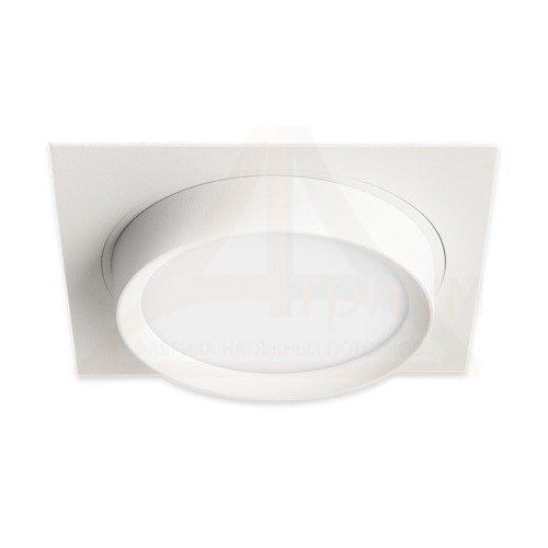 cветильник встраиваемый INFINITY (рассеиватель) квадрат белый GX53