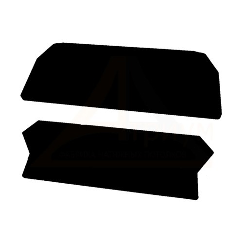 Заглушка торцевая для ПК 14 форма 1 чёрная