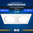 LED двойной PRAKTIC DUO 12W белый 4200K 780Lm дневной свет