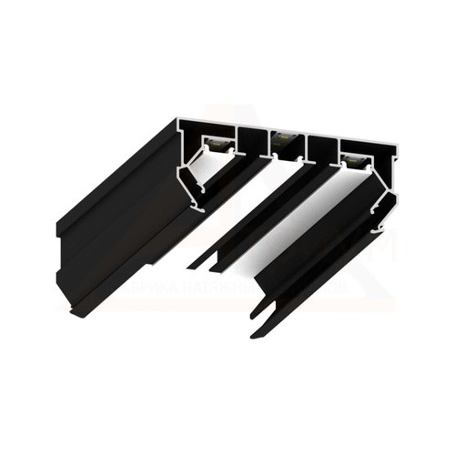 Багет ПК 14 двухрядный чёрный МАТ