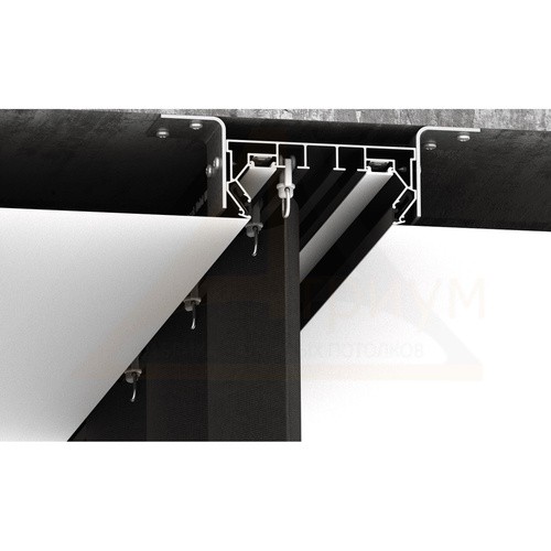 Багет ПК 14 двухрядный чёрный МАТ