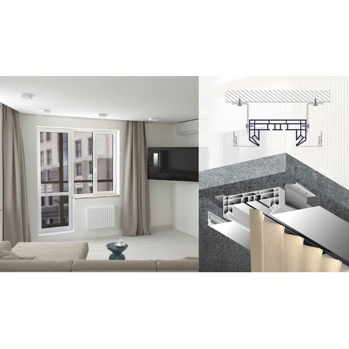 Профиль ПВХ двухрядный П