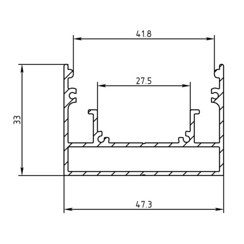 Профиль светодиодный Vega 45