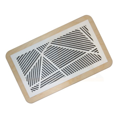 Вентиляционная решетка магнитная прямоугольная 220*120мм - внутренний 200*100мм в сборе