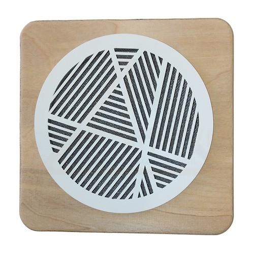 Вентиляционная решетка магнитная круглая 145мм (линия) - внутренний 125мм в сборе