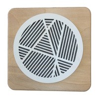 Вентиляционная решетка магнитная круглая (линия) 125 мм в сборе