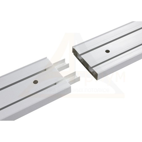 Соединитель для двухрядного карниза ПВХ (ширина 12 мм)