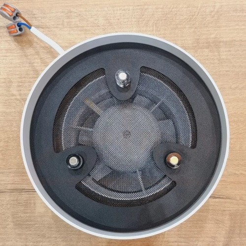 Вентиляционная решётка магнитная круглая ТЕНЕВАЯ с вентилятором 100/125 (теневой диффузор, вентилятор канальный осевой)