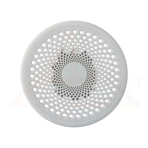 Вентиляционная решётка МУЛЬТИКРАФТ круглая Бриз 100 мм глянцевая белая (внешн. 112 мм)