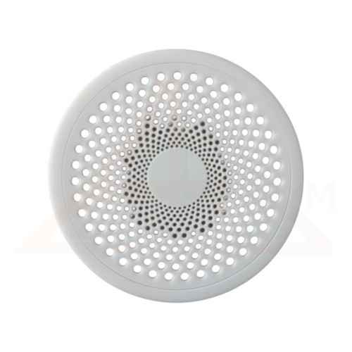 Вентиляционная решётка МУЛЬТИКРАФТ круглая Бриз 100 мм глянцевая белая (внешн. 112 мм)