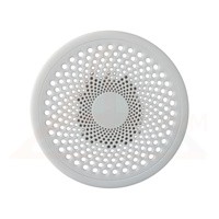 Вентиляционная решётка МУЛЬТИКРАФТ круглая Бриз 100 мм глянцевая белая (внешн. 112 мм)