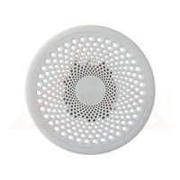 Вентиляционная решётка МУЛЬТИКРАФТ круглая Бриз 100 мм матовая белая (внешн. 112 мм)