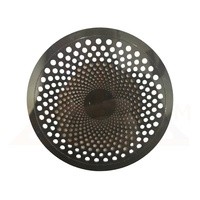 Вентиляционная решётка МУЛЬТИКРАФТ круглая Бриз 100 мм глянцевая чёрная (внешн. 112 мм)