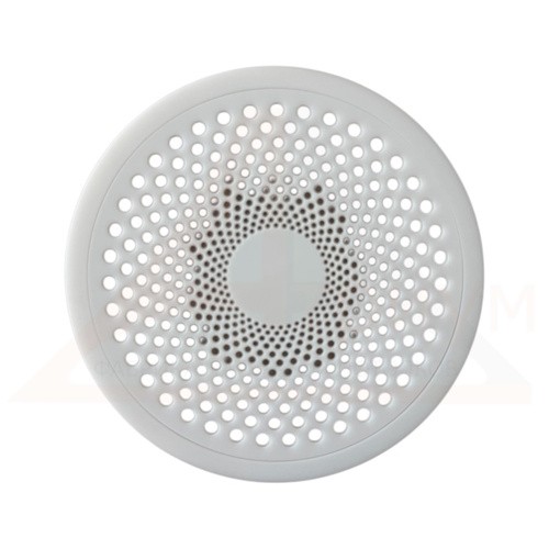 Вентиляционная решётка МУЛЬТИКРАФТ круглая Бриз 125 мм глянцевая белая (внешн. 140 мм)