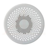 Вентиляционная решётка МУЛЬТИКРАФТ круглая Бриз 125 мм глянцевая белая (внешн. 140 мм)