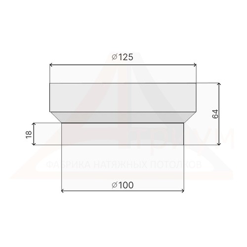 Вентиляционная решётка магнитная круглая ТЕНЕВАЯ 100 с регулятором (!без вентилятора. диффузор)