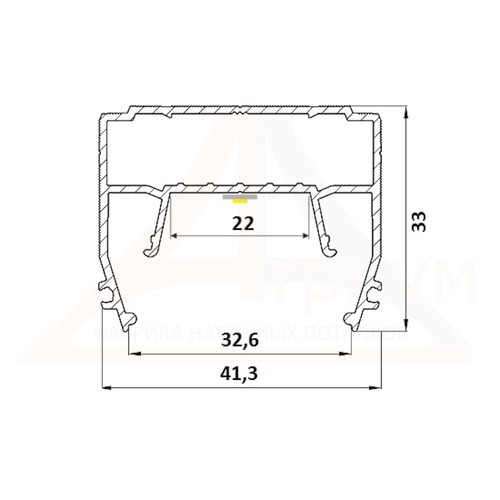 Багет алюминиевый  ПФ 10950
