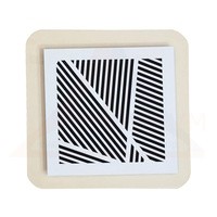 Вентиляционная решётка магнитная квадратная (линия) 100х100 мм в сборе