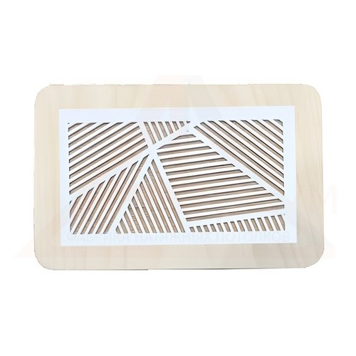 Вентиляционная решётка магнитная прямоугольная (линия) 110х55 мм в сборе