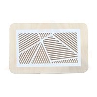 Вентиляционная решётка магнитная прямоугольная (линия) 110х55 мм в сборе