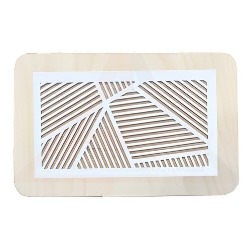 Вентиляционная решётка магнитная прямоугольная (линия) 150х75 мм в сборе