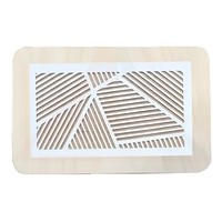 Вентиляционная решётка магнитная прямоугольная (линия) 150х75 мм в сборе