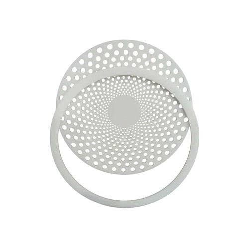 Вентиляционная решётка МУЛЬТИКРАФТ круглая Бриз  50 мм глянцевая белая (внешн. 60 мм)