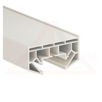 Профиль П универсальный  белый (трек / гардина)