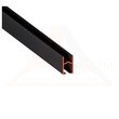 Профиль алюминиевый SHTORKA 01 (ПФ10175) Карниз однорядный чёрный рис.0