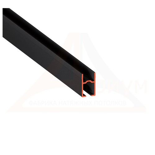 Профиль алюминиевый SHTORKA 01 (ПФ10175) Карниз однорядный чёрный