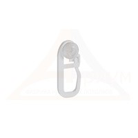 Крючок роликовый NANO 01 ФЛЕКСИ белый для SHTORKA