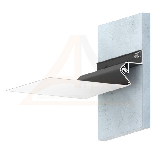 Багет алюминиевый  ПФ 2429 FLY01 (6675) неокрашенный для парящих потолков