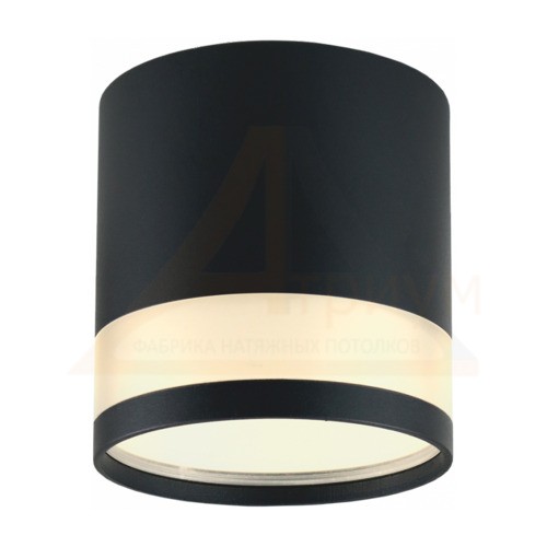 светильник спот накладной GLASS (стекло) чёрный GX53